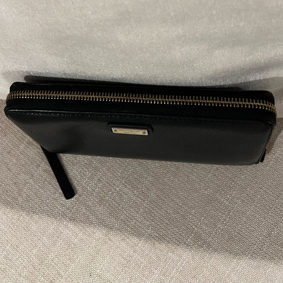 Kate Spade Continental Zip-around Black Leather Wallet - Picture 6 of 13